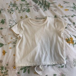 Madewell Tie-Back Crop Tee